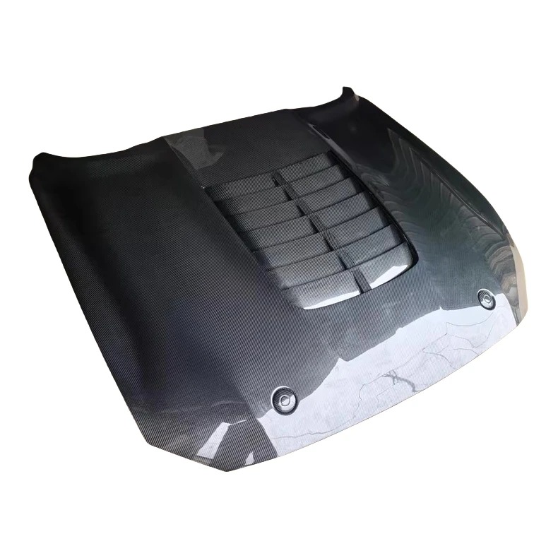 GT500 Style Carbon Fiber Fibre Front Engine Bonnet Hood Vent for Mustang